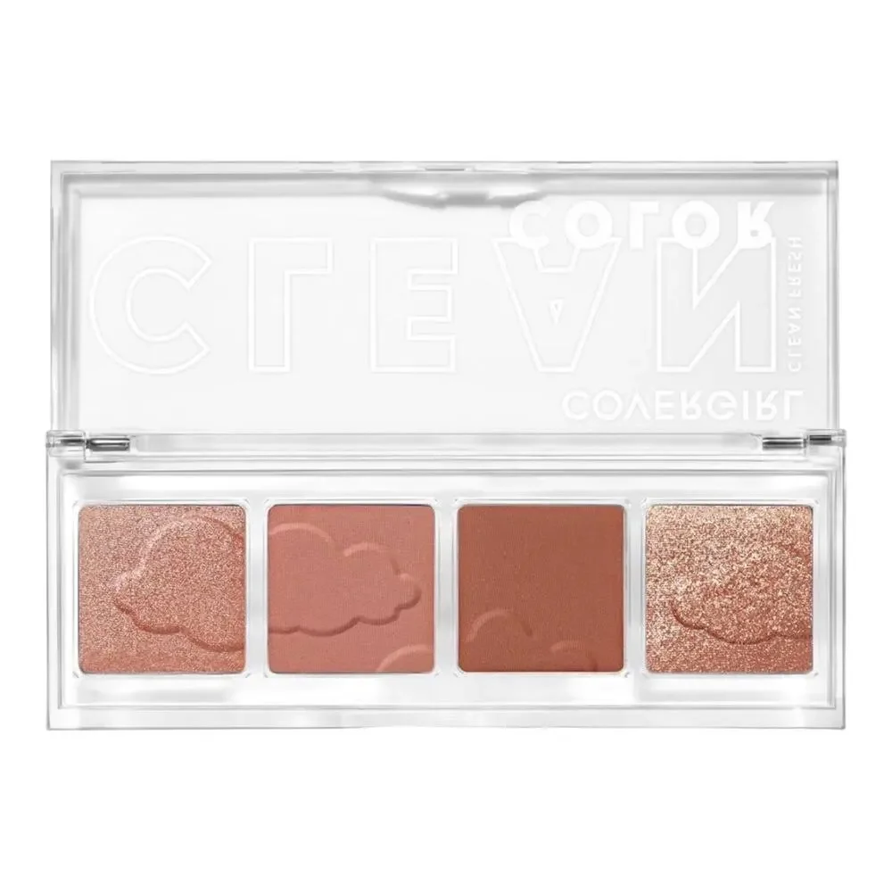 NEW COVERGIRL Clean Fresh Color EYESHADOW 4 Pan Palette Shimmer Dreamy Pink